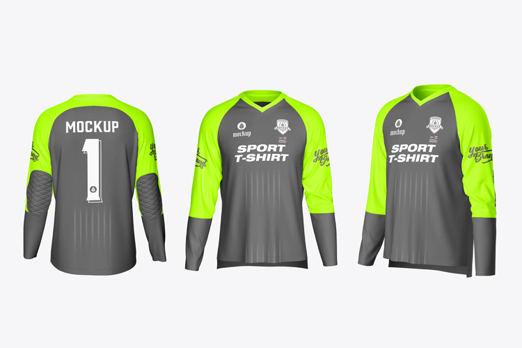 Long Sleeve Sports T-Shirt Mockup