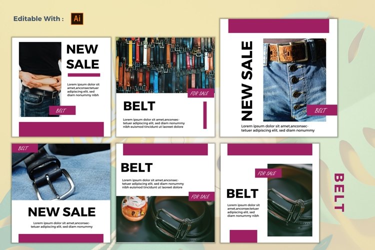 Template Instagram Business - Belt #6