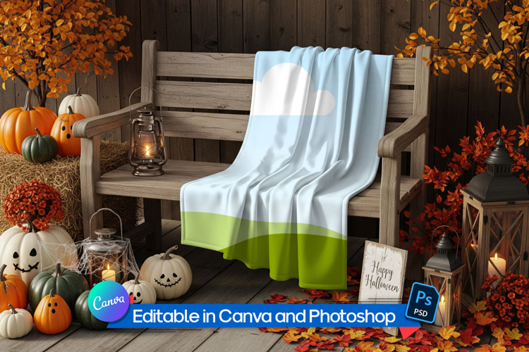 Autumn Blanket Mockup