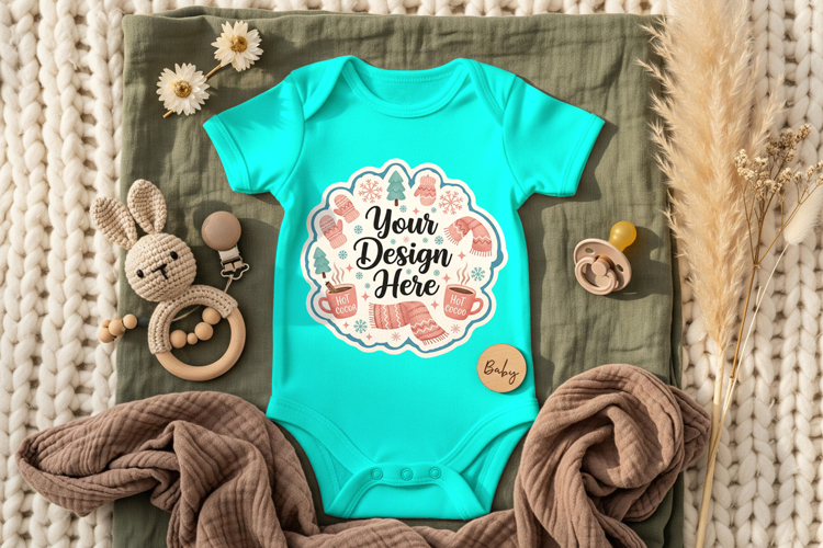baby bodysuit mockup