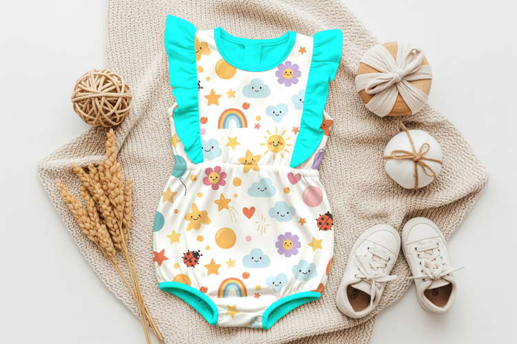 Baby Clothe Fabric Mockup