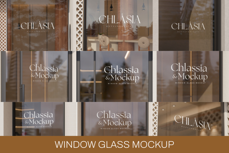 Window glass mockup