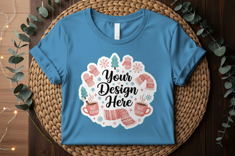 Cotton t-shirt mockup