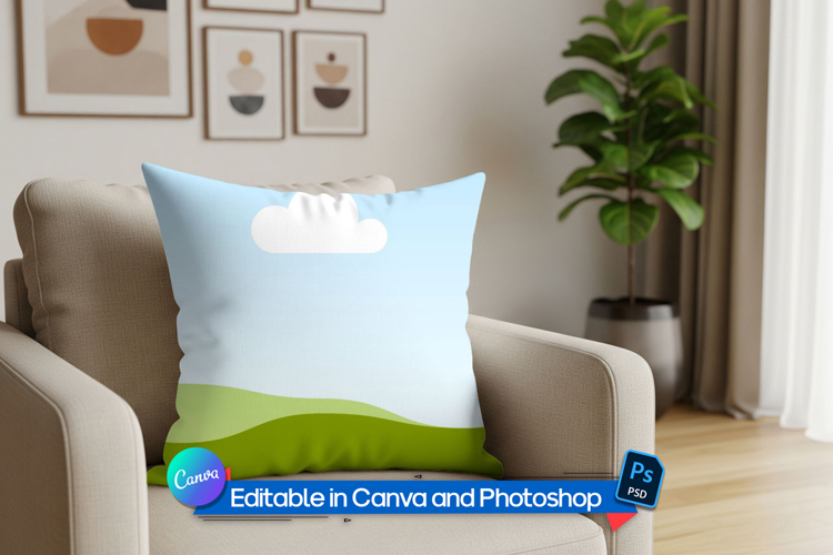 Couch pillow mockup