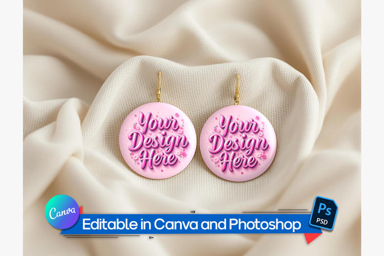Earring Mockup Template