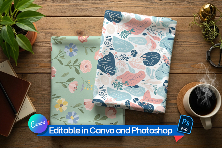Fabric Swatches Mockup