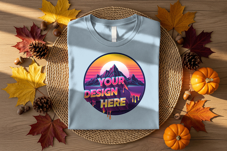 Fall t-shirt mockup