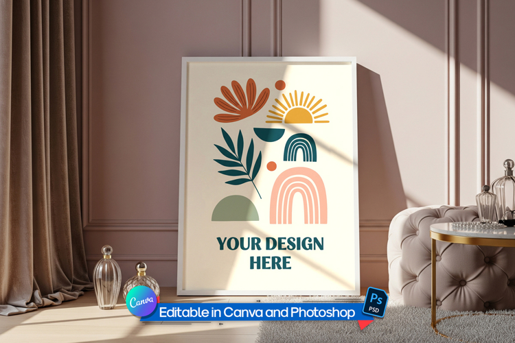 Frame mockup for home décor