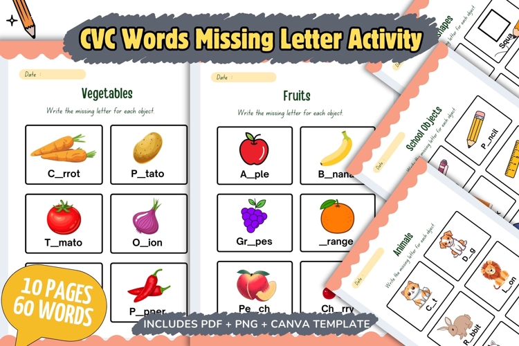 Missing Letters Worksheet Image 7