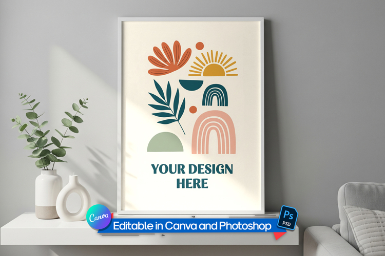 Modern frame mockup