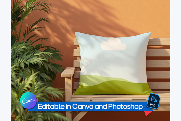 Photo-realistic pillow mockup example image 1