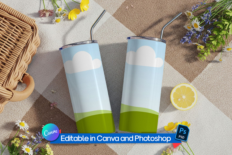 Picnic Tumbler Mockup