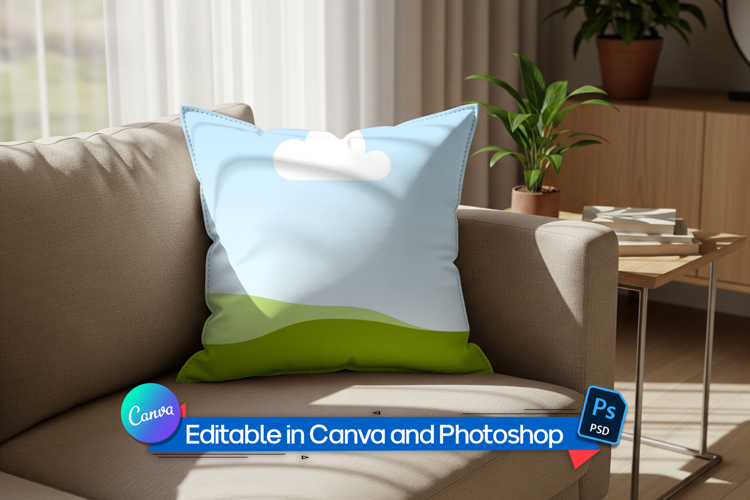 Pillow mockup display