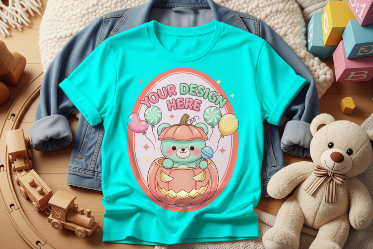 Print on demand boy T-shirt mockup