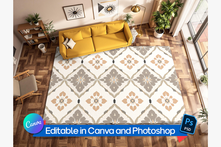 Rug pattern mockup
