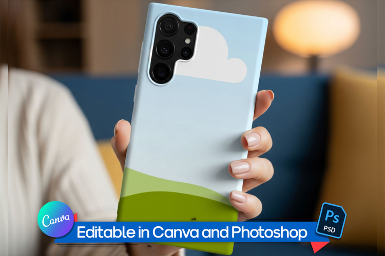 Samsung galaxy s23 ultra phone case mockup
