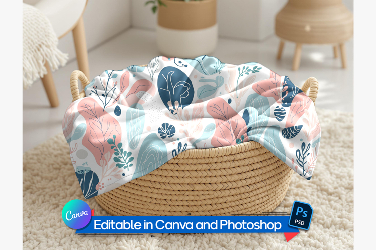 Soft blanket mockup