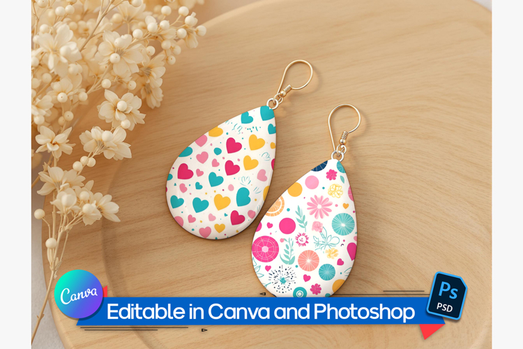 Sublimation Earring Mockup