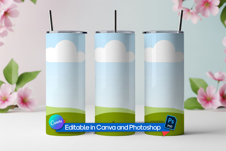 Sublimation tumbler mockup
