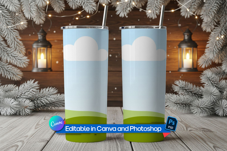 Winter Tumbler mockup