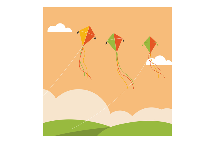 Kites Clipart Image 12