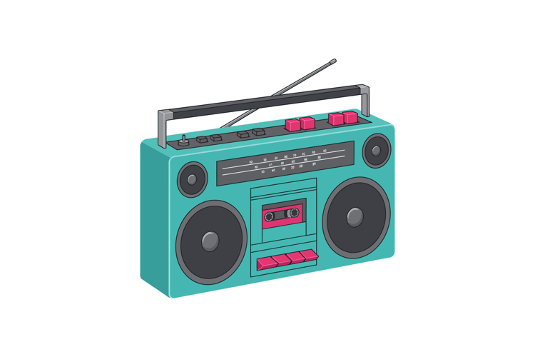 Boombox Clipart Image 15