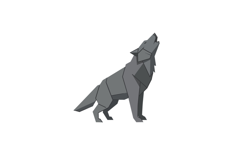 Howling Wolf Clipart Image 7