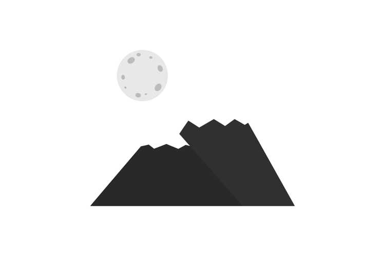 Mountain Scene Silhouette Image 13
