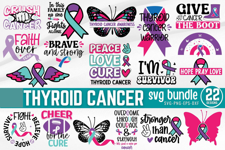 Thyroid cancer SVG Bundle