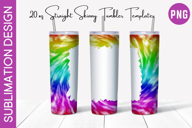 Tie Dye 20 oz Skinny Tumbler Design example image 1