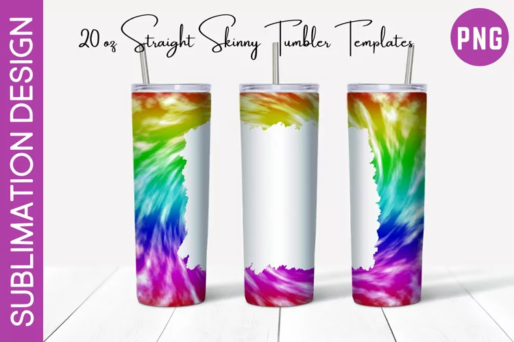 Tie Dye 20 oz Skinny Tumbler Design