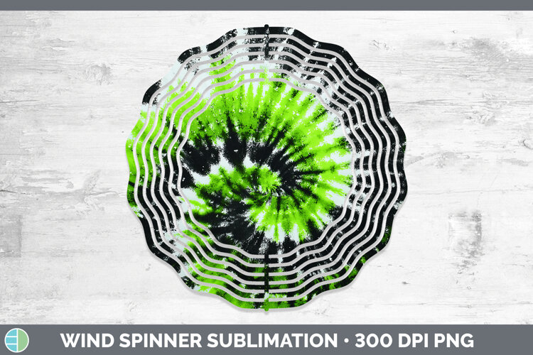 GorgeousTie Dye Wind Spinner design.