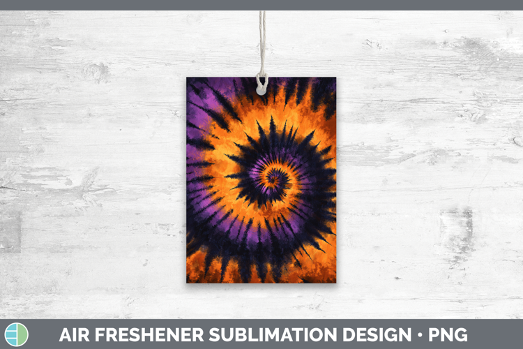 Halloween Tie Dye Air Freshener Sublimation Design
