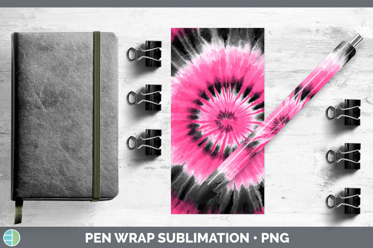 GorgeousTie Dye Pen Wrap design.