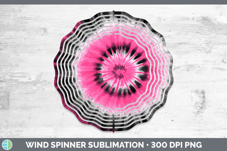 GorgeousTie Dye Wind Spinner design.