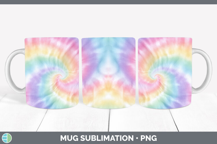 GorgeousTie Dye Mug Wrap design.