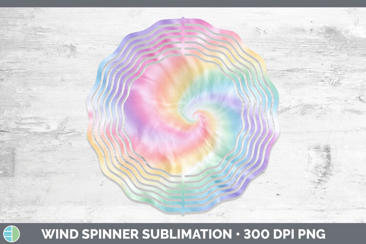 GorgeousTie Dye Wind Spinner design.