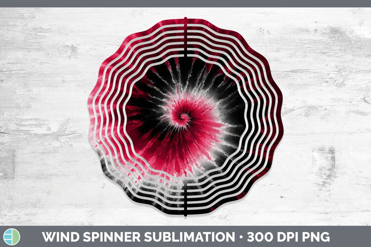 GorgeousTie Dye Wind Spinner design.