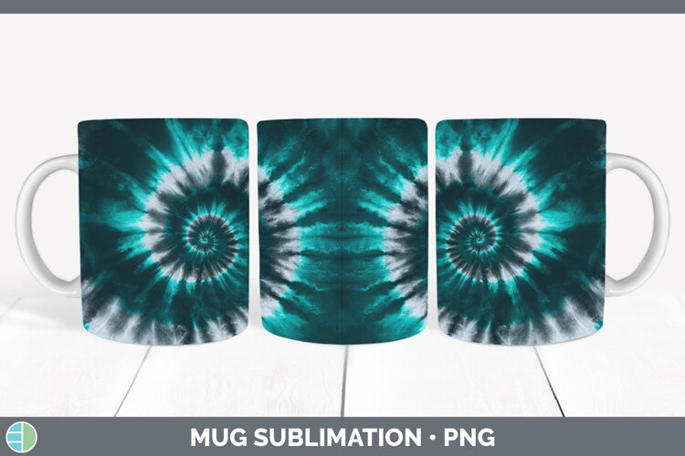 GorgeousTie Dye Mug Wrap design.