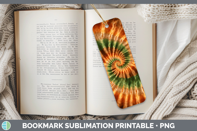 Thanksgiving Tie Dye Bookmark Sublimation Design