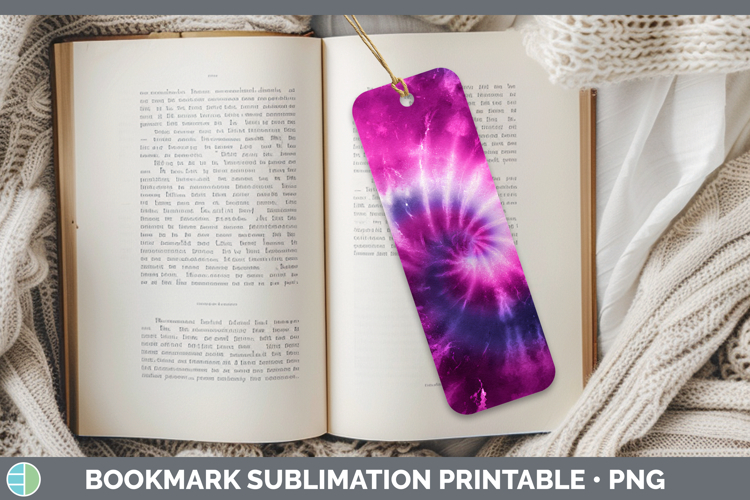 Valentines Day Tie Dye Bookmark Sublimation Design