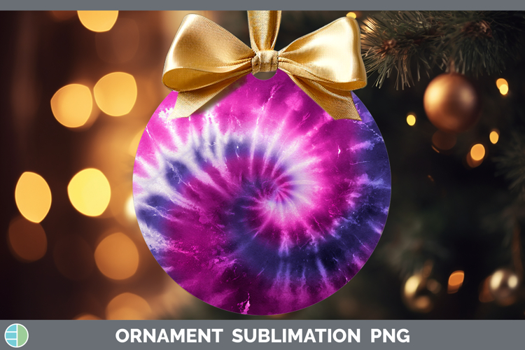 Valentines Day Tie Dye Ornament Sublimation Design
