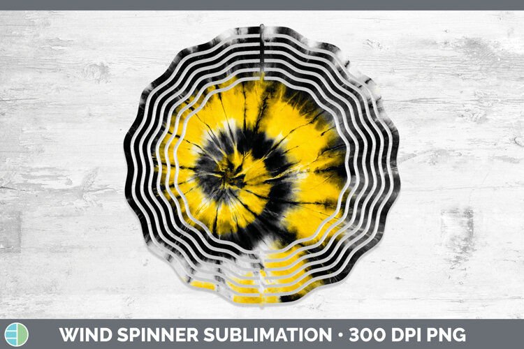 GorgeousTie Dye Wind Spinner design.