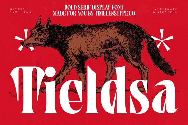 Tieldsa - Bold Serif Display Font