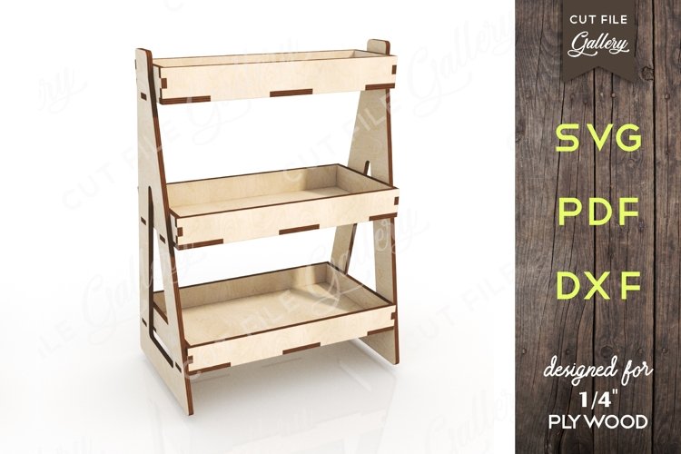 Tiered Tray shelf, Tier tray stand cut file, (1883287)