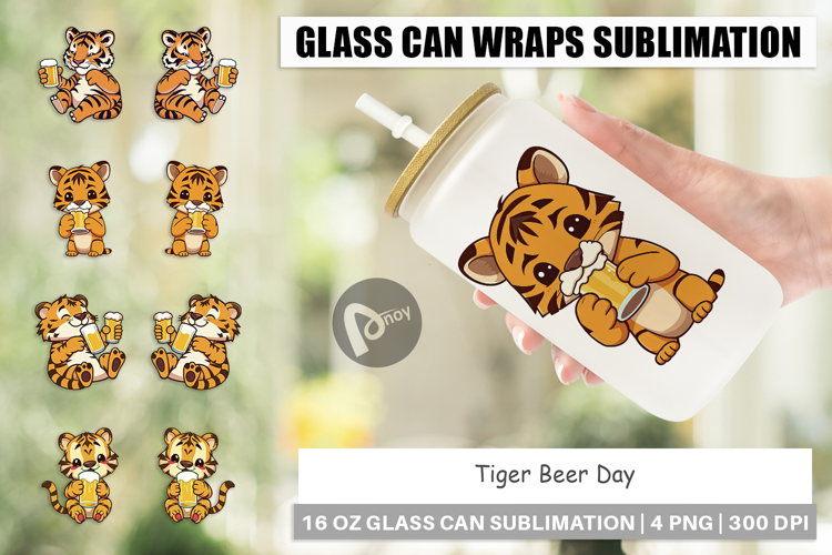 Glass Can Tiger Beer Day