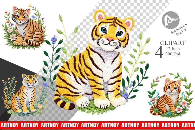 Tiger Embroidery Image 19