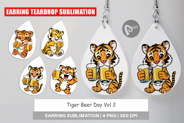 Earring Tiger Beer Day