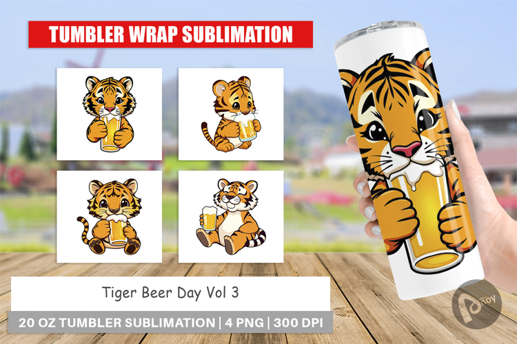Tumbler Tiger Beer Day