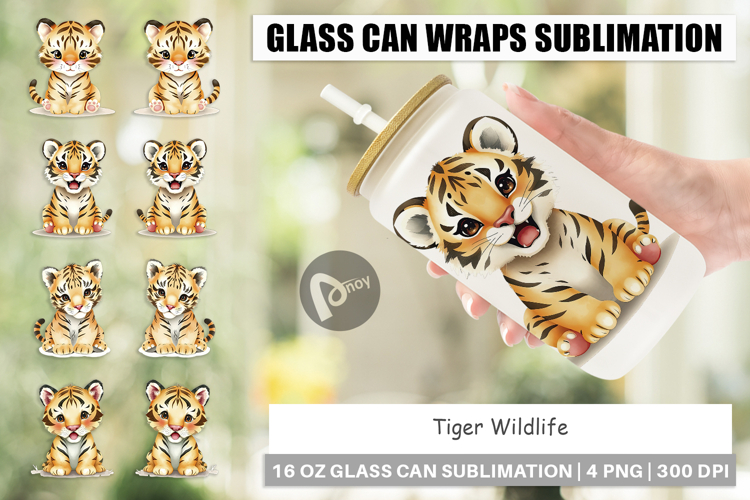Glass Can Tiger Wildlife